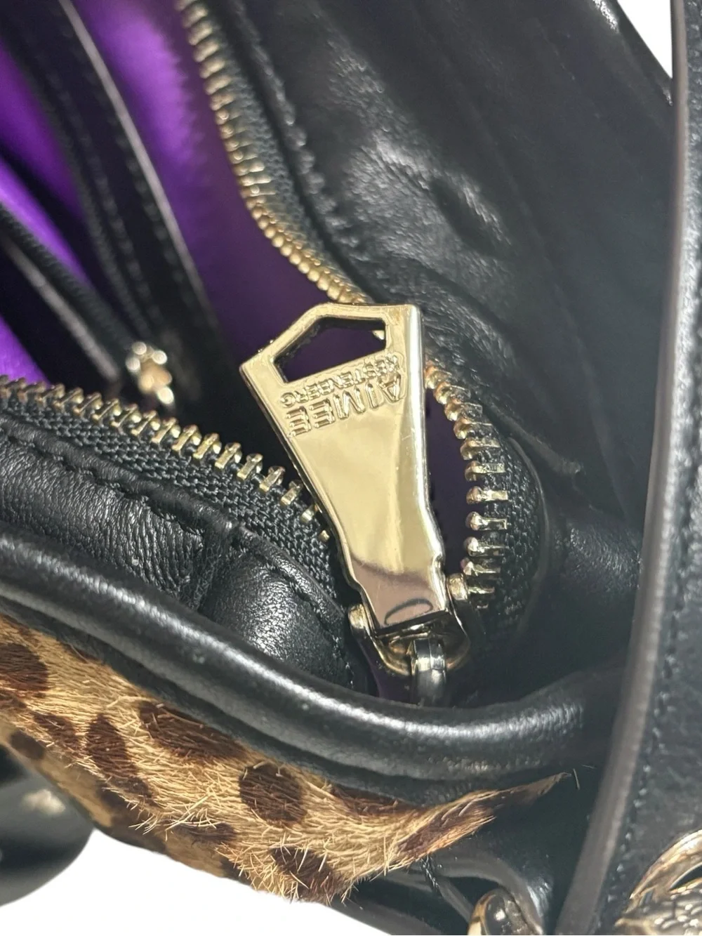 Aimee Kestenberg Buckle Up Leopard Calf Hair Leather Hobo Shoulder Bag